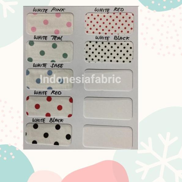 ♣ Kain Katun Jepang Tokai senko motif Polkadot besar Polka dot besar ♛