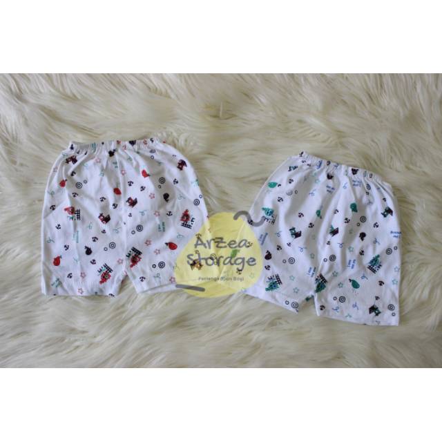 6 pcs celana pendek size S - M motip animal