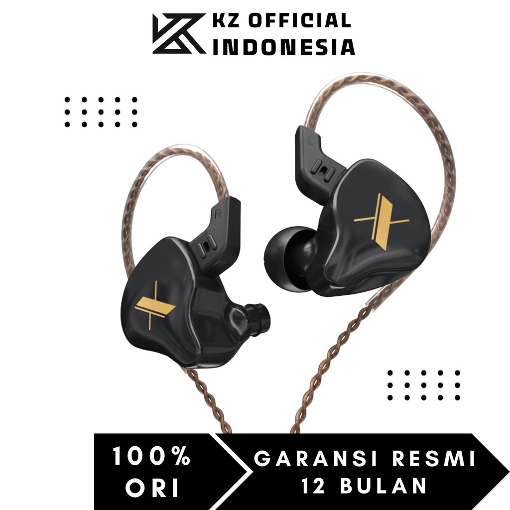 KZ EDX In Ear Earphone with MIC - GARANSI RESMI