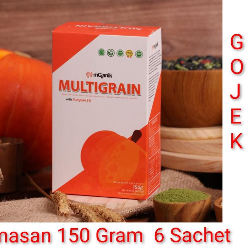 

S118-45 Mganik Multigrain 1 Box 6 sachet 150 Gram gr M ganik Multi Grain .,