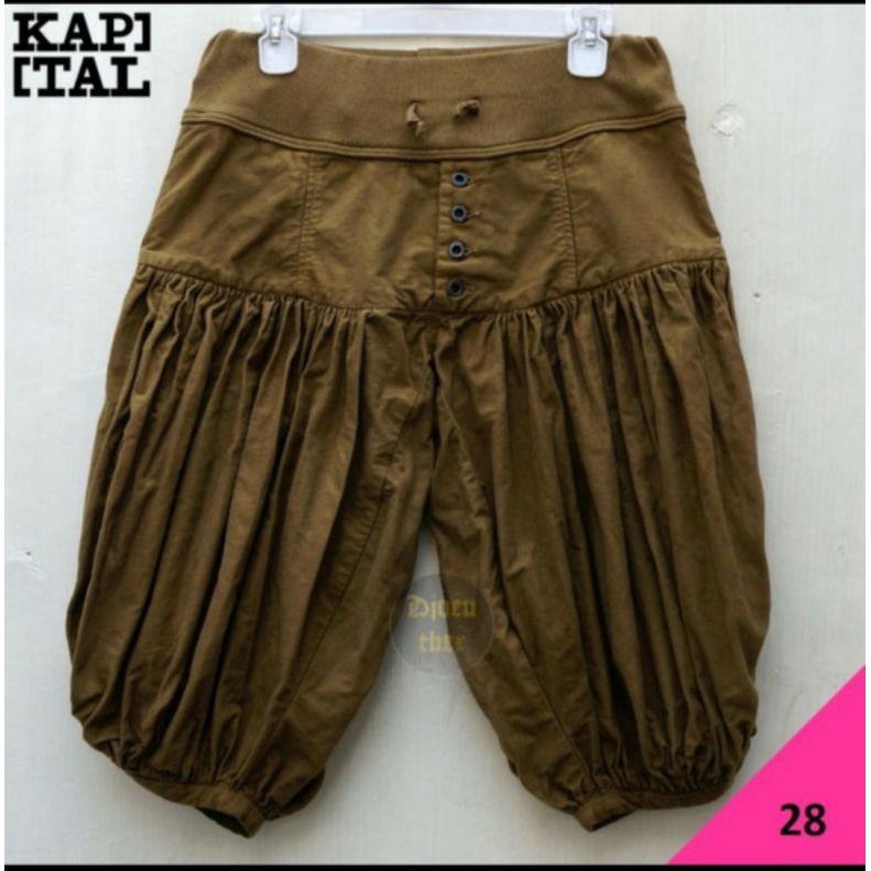 KAPITAL Celana 2 per 3 Olive