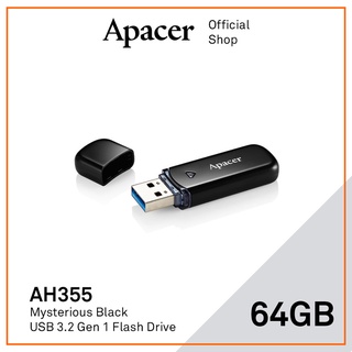 Apacer USB 3.2 Gen1 Flash Drive AH355 64GB Black