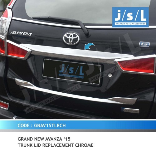 Trunk Lid Grand New AVANZA Xenia Model Ganti Chrome-Krom