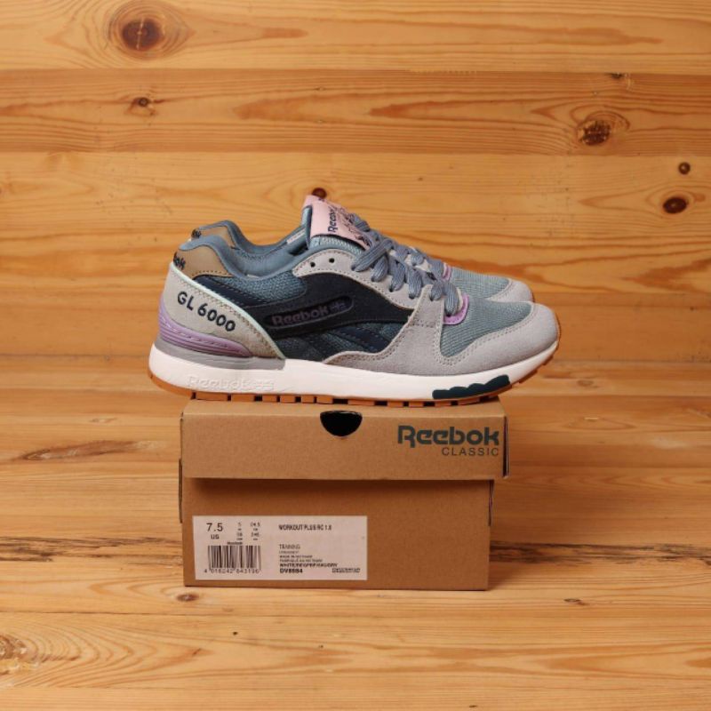 Sepatu Reebok GL 6000 Grey Purple Like Original BNIB Sneakers Olahraga Lari