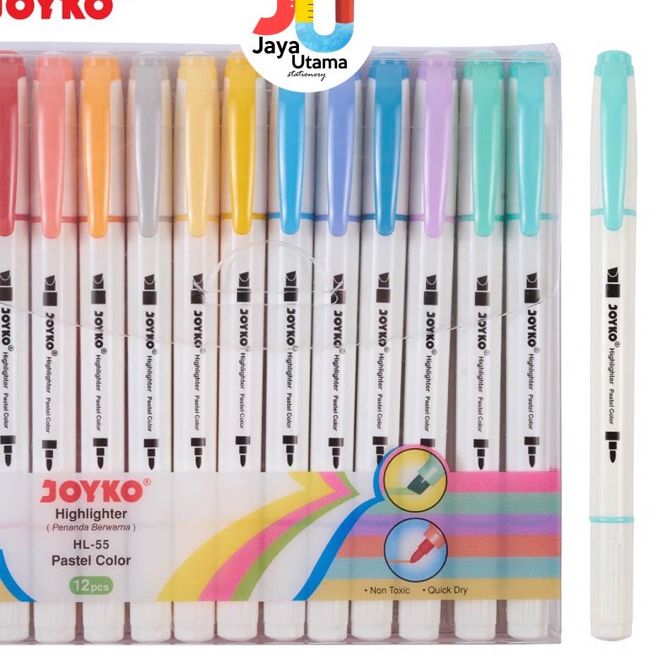 

Murah Sekarang Joyko Highlighter Penanda HL 55 1 Set 12 Pcs 12 Warna