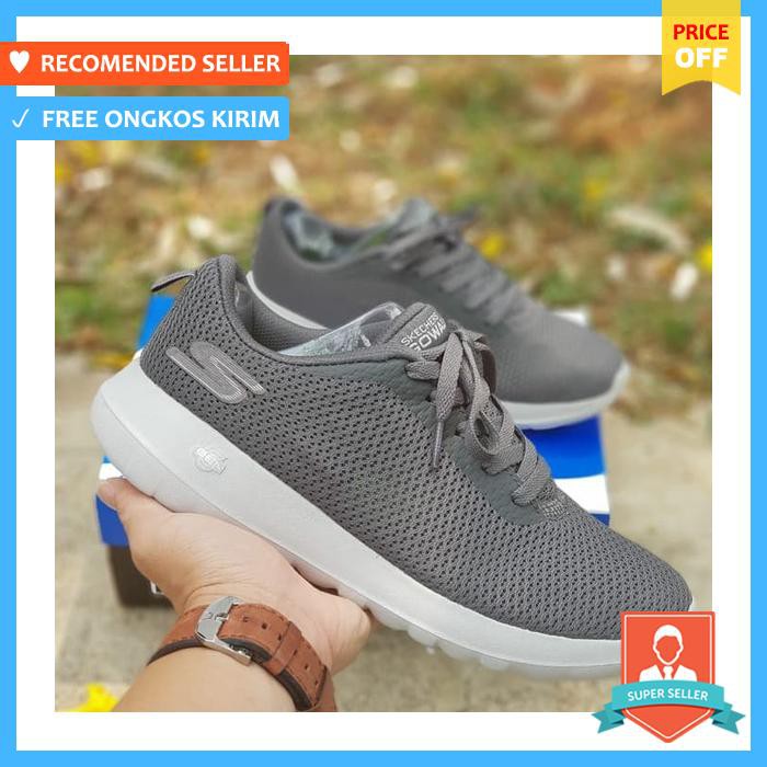 Slip On  Pria - Sepatu Skechers / Skecher / Sketchers / Sketcher Gowalk Max Lace - Sepatu Pria