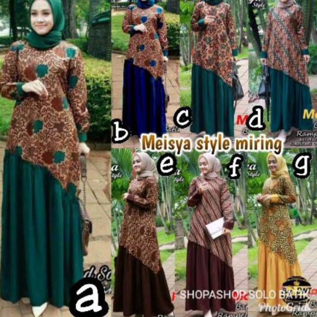 GAMIS BATIK MEISYA STYLE RAMPEL MIRING