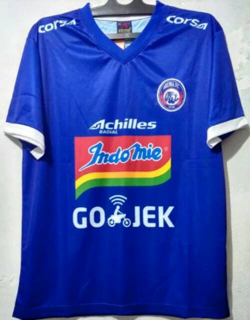 Jersey Arema FC 2019 Printing Home Liga 1 Gojek Biru Terbaru Lokal