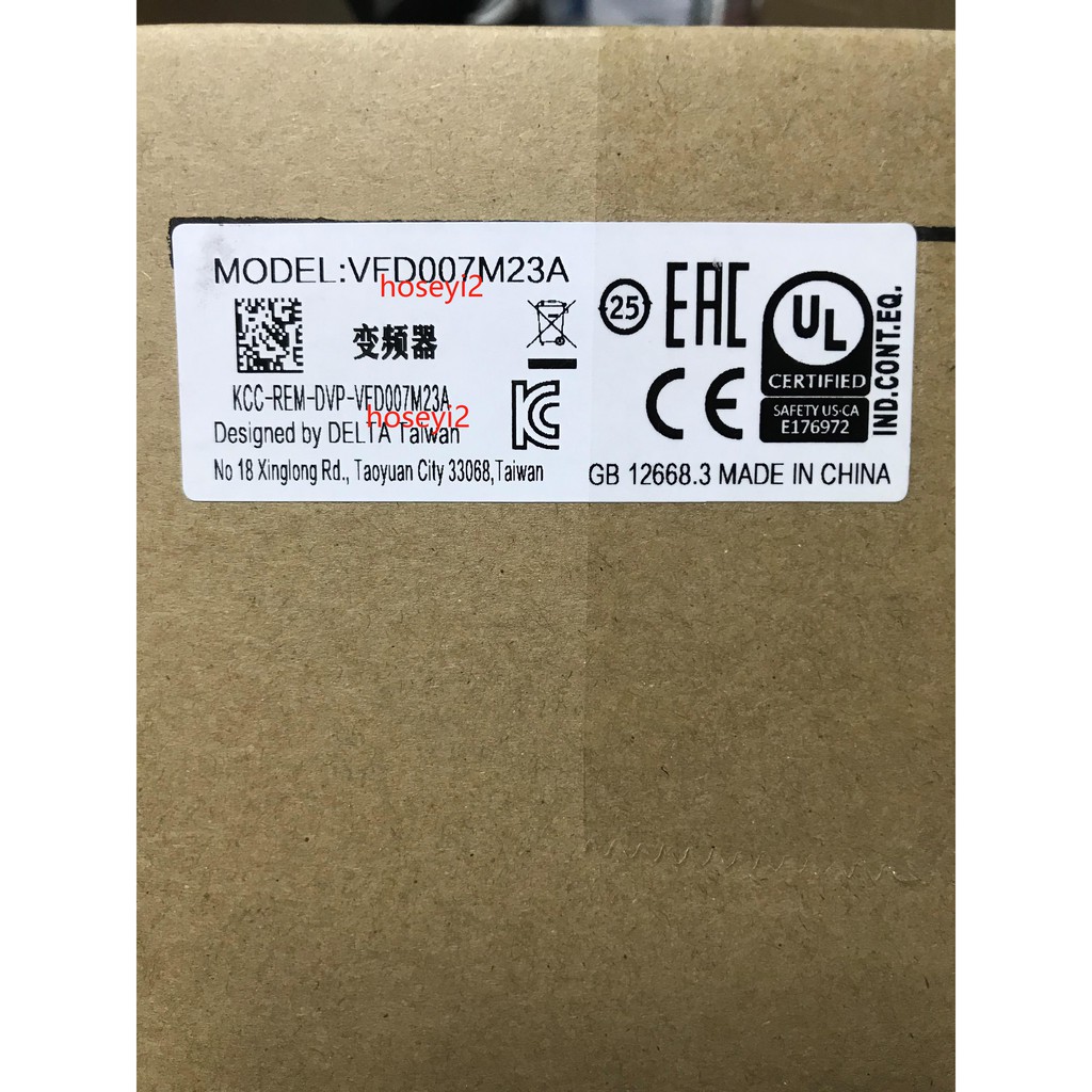 Frekuensi Converter VFD-M VFD007M23A 0.75KW 220V Tiga Fase VFD 007 M23A