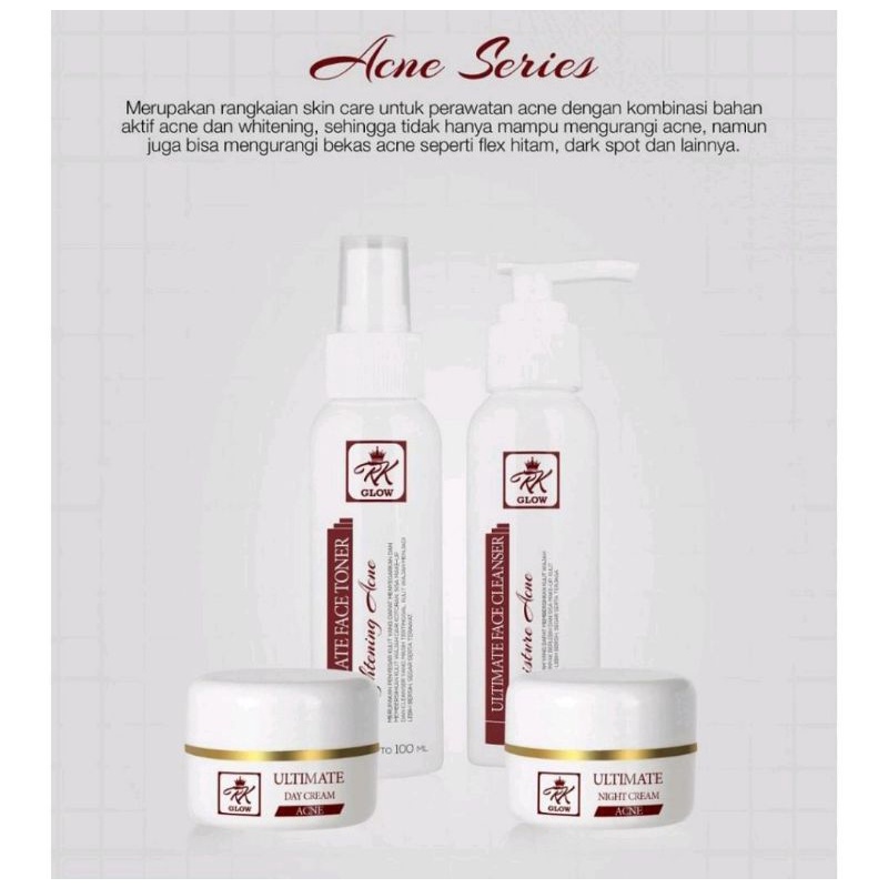 RK GLOW ACNE ORIGINAL BPOM DISTRIBUTOR ASLI ANJ