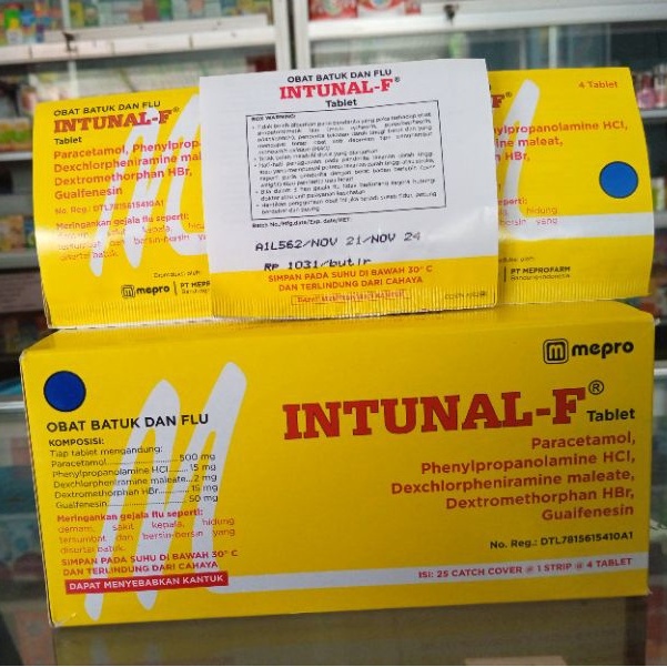 Intunal Forte strip 4 tablet / Intunal F 4 Tablet