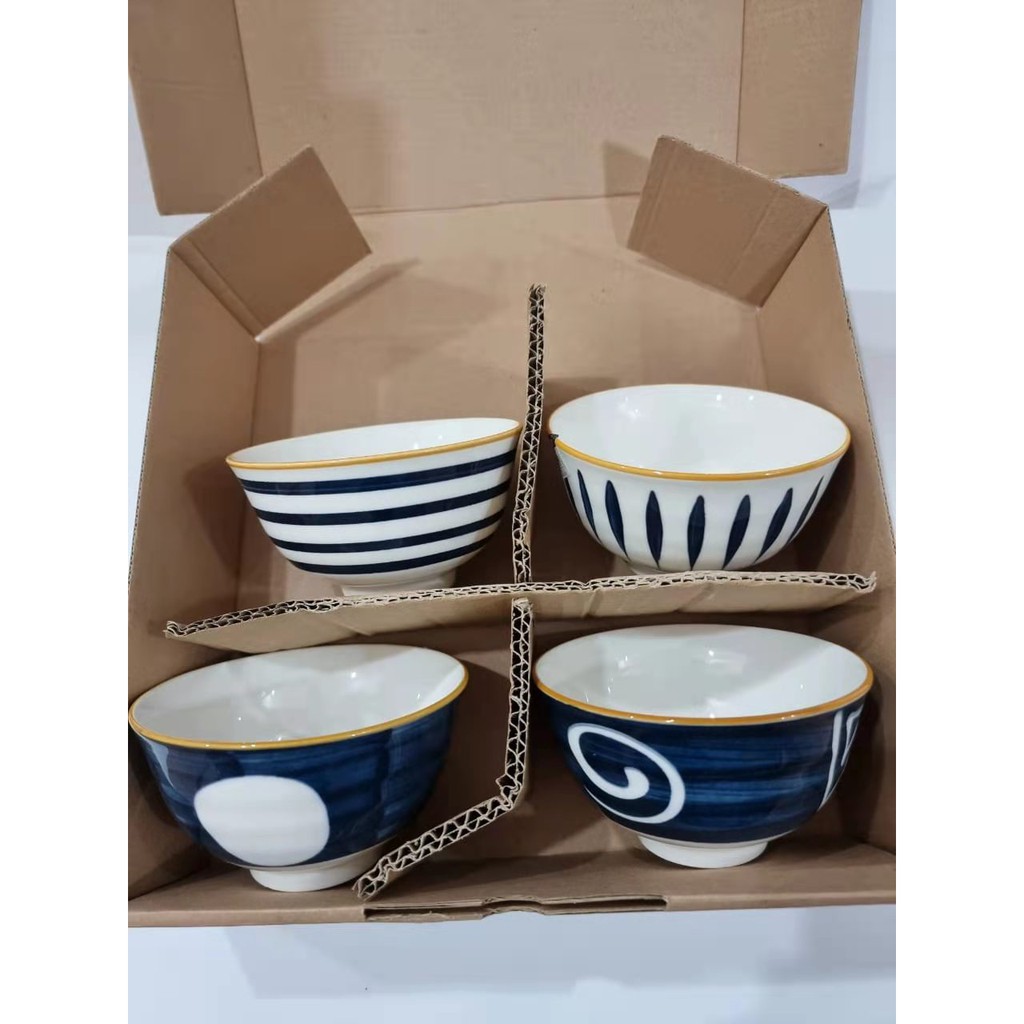 Mangkok keramik rice bowl 4.5" mangkok nasi keramik mangkok soup-bowl