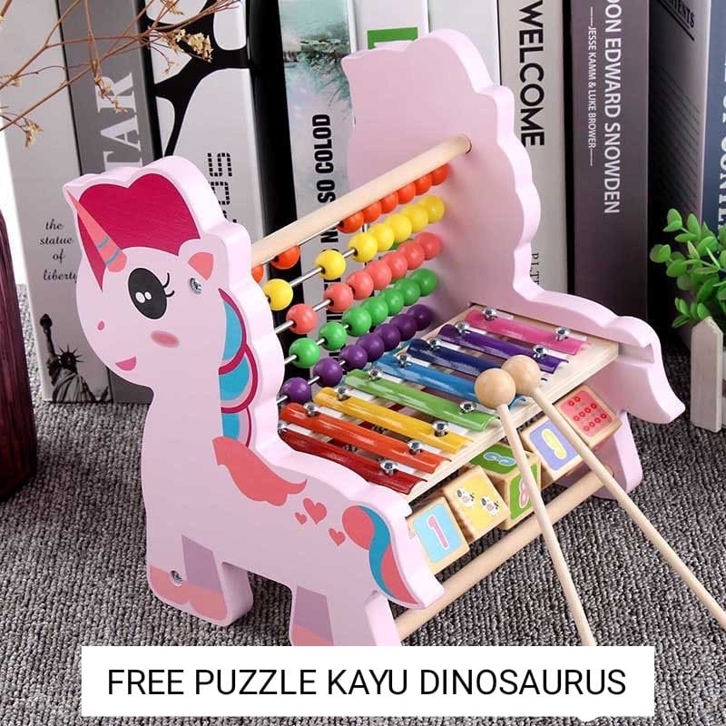 Jual UNICORN XYLOPHONE SEMPOA/BERHITUNG MULTIFUNCTION UNICORN 3In1