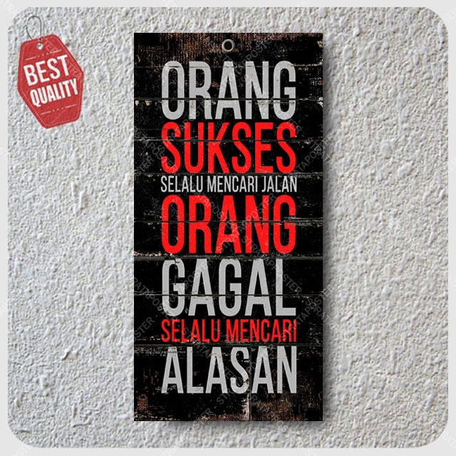 Hiasan dinding Poster motivasi Dekorasi Rumah Pajangan dinding Quotes 143007STR