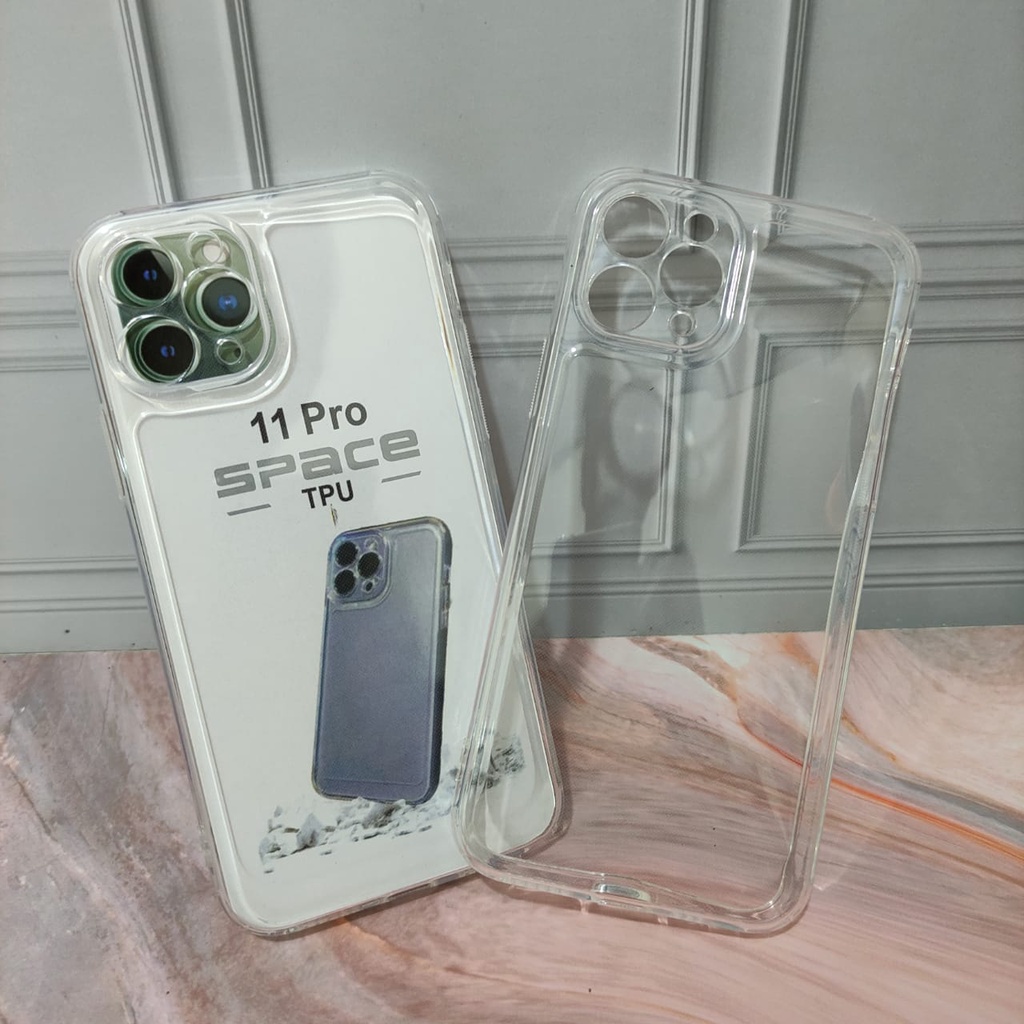 SoftCase Case For Ip 11 11 Pro 11 Pro Max Case Bening Clear Grey SPACE TPU Jelly White_Cell