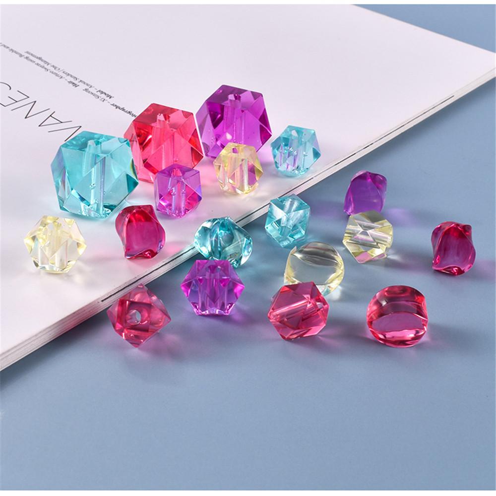 Preva Manik-Manik Berlian Manik-Manik Cetakan Silikon Ornamen Kerajinan DIY Epoxy Resin Membuat Perhiasan Alat