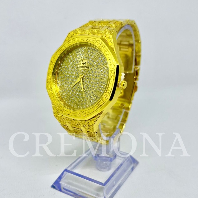 CREMONA Jam Tangan Fashion Laki-Laki Analog - Motif Batik, Import, dan Mewah, Cocok untuk Cowok Pria Keren