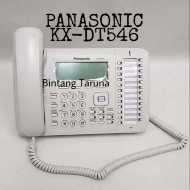 Telepon Digital Panasonic KX-DT546 Telepon Panasonic KX-DT546 (Putih) Garansi 1 Tahun