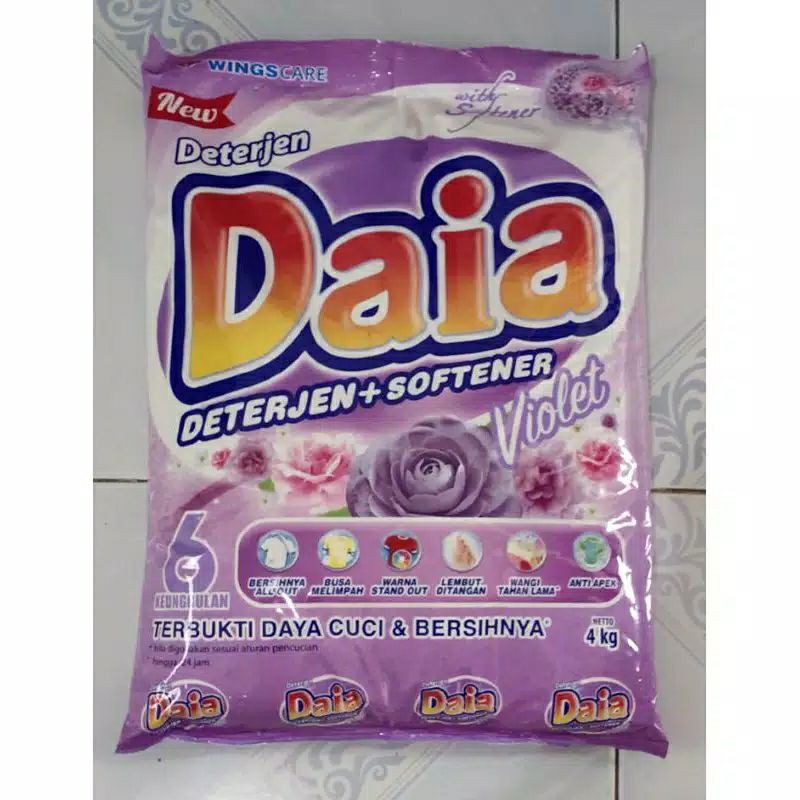 DAIA DETERJEN VIOLET/PUTIH 4KG