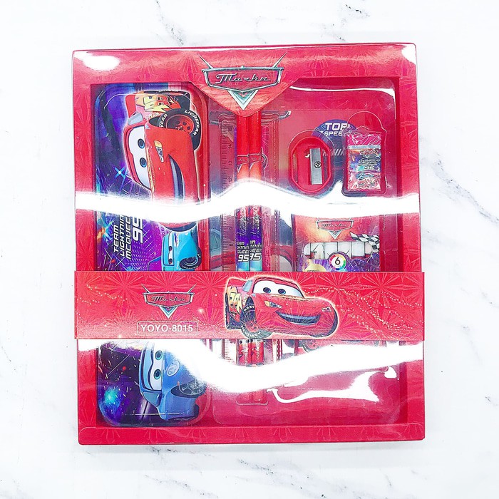 

Tempat pensil cars set crayon 6 collors - mh