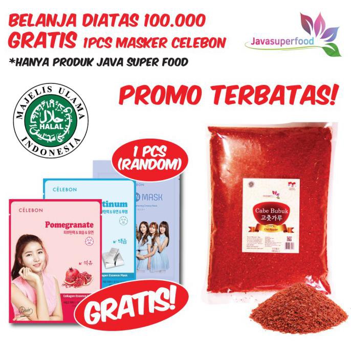 

Diskon Gochugaru - Bubuk Cabe Kasar Repack 1 KG Diskon