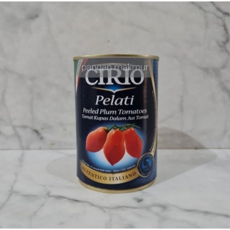

tomato peeled cirio - tomat kupas dalam jus tomat 400 gr