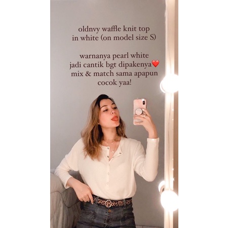 OLDNAVY WAFFLE KNITTED TOP - ATASAN SWEATER RAJUT ORIGINAL BRANDED-7