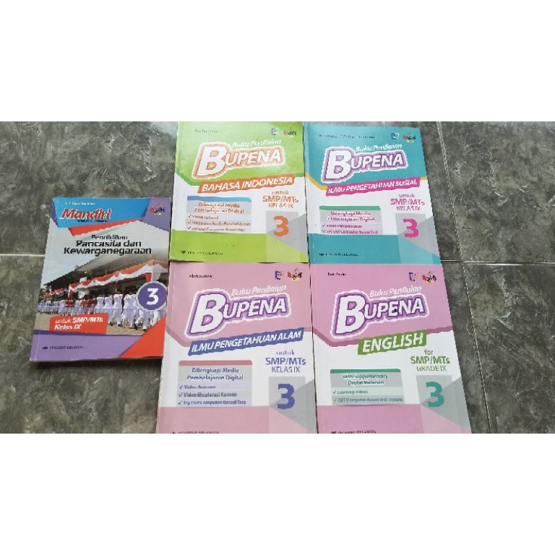 BUKU BUPENA KELAS 9 SMP BEKAS MURAH