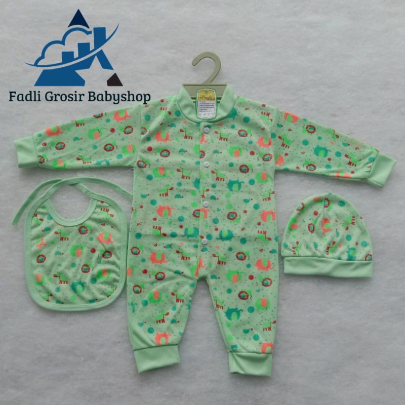 Baju Celana Bayi Jumper Set Warna