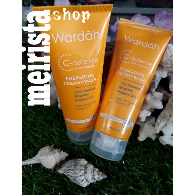 PROMO WARDAH C- DEFENCE CREAMY WASH 60ml (KECIL)/Sabun Wajah