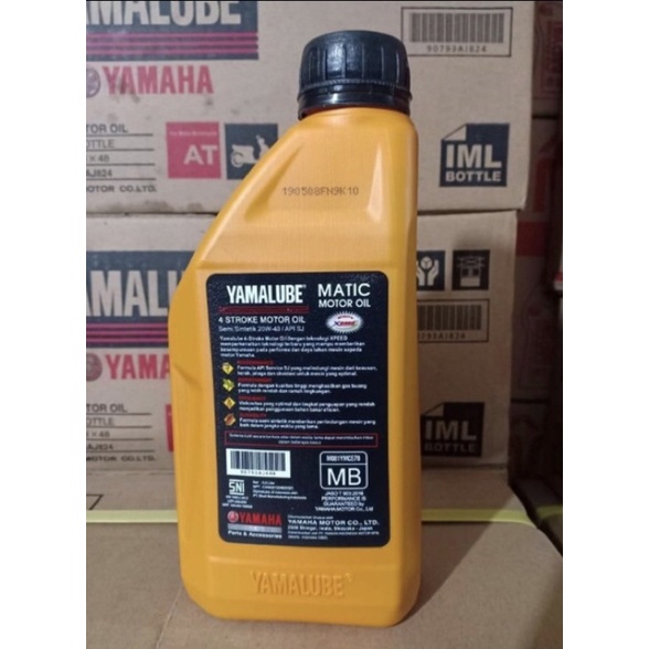 OLI YAMALUBE MATIC SEMI SYNTHETIC 20W-40 AT API SJ 800ML 0.8L