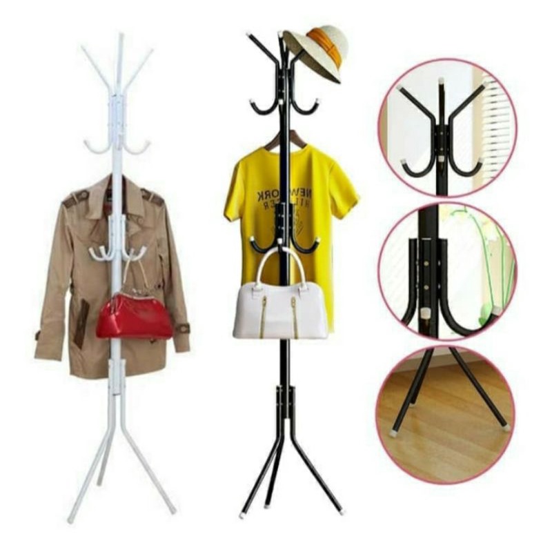 NEW Gantungan baju gantungan topi hanger baju standing hanger multifungsi