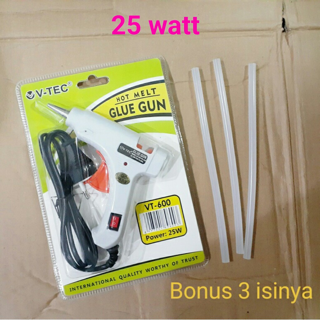 

glue gun / alat lem tembak bagus murah awet kerajinan tangan prakarya anak DIY kertas serba guna