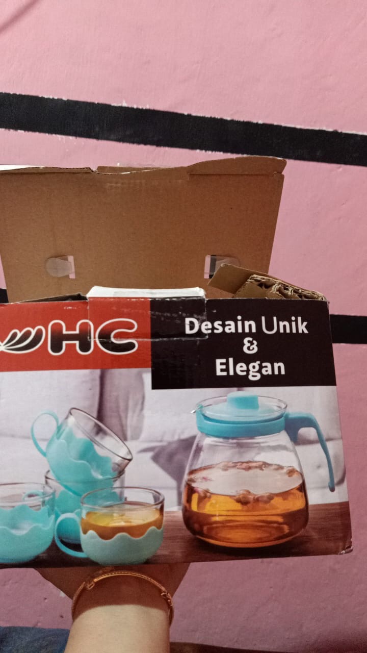 Tea Pot Powercook Flower Teapot Five Teko Teh Tempat Teh Antik Dan Cantik Teapot 5 Set