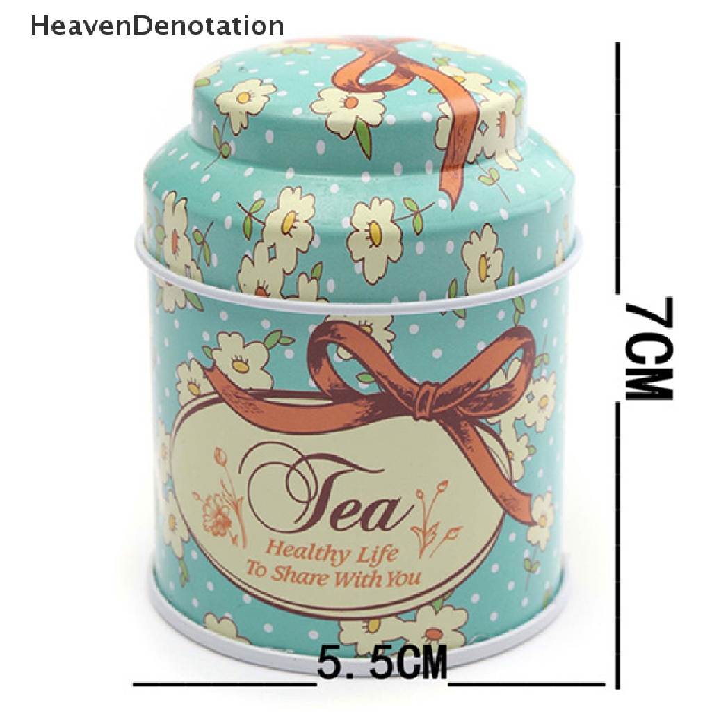 (Heavendenotation) Toples Penyimpanan Permen / Gula / Kopi / Teh Bahan Metal Motif Bunga