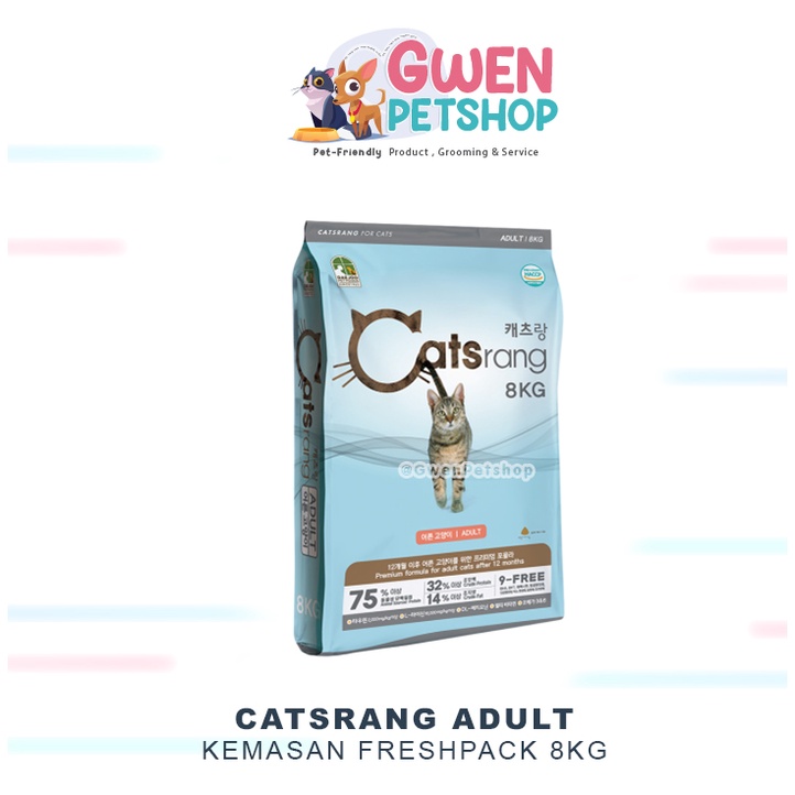 (EKSPEDISI) CatFood Korea - Catsrang Adult 8KG - Makanan Kucing Cats Rang Korea