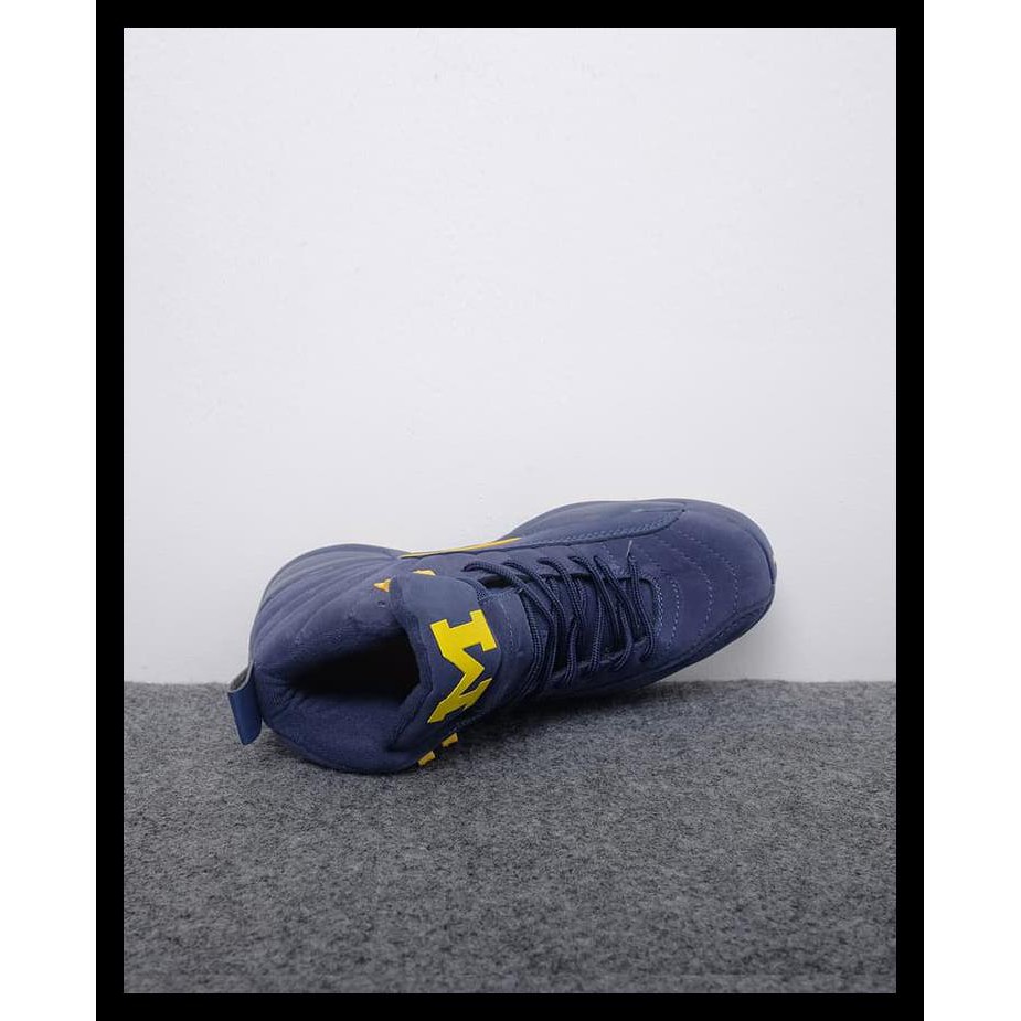 100%TERLARIS NIKE AIR JORDAN 12 MICHIGAN - BIRU, 40 100% TERMURAH