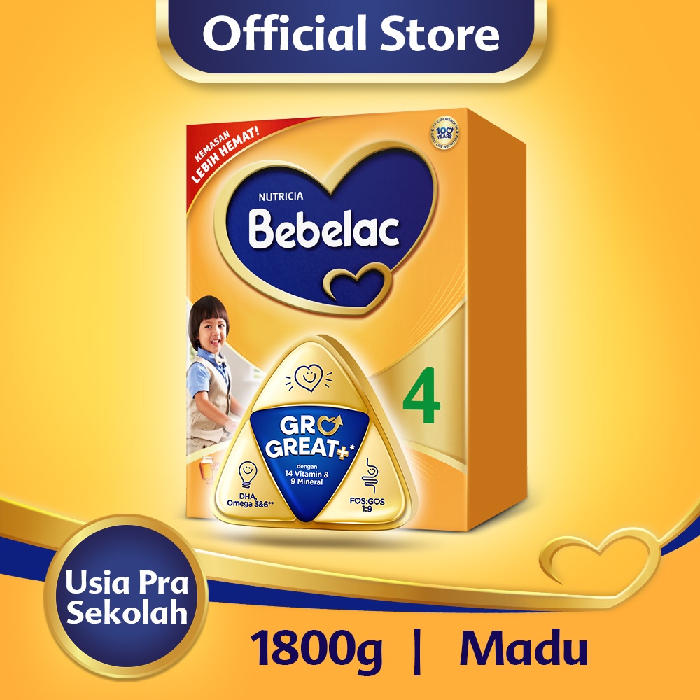 Bebelac 4 Madu Susu Pertumbuhan Bubuk 1800 gr