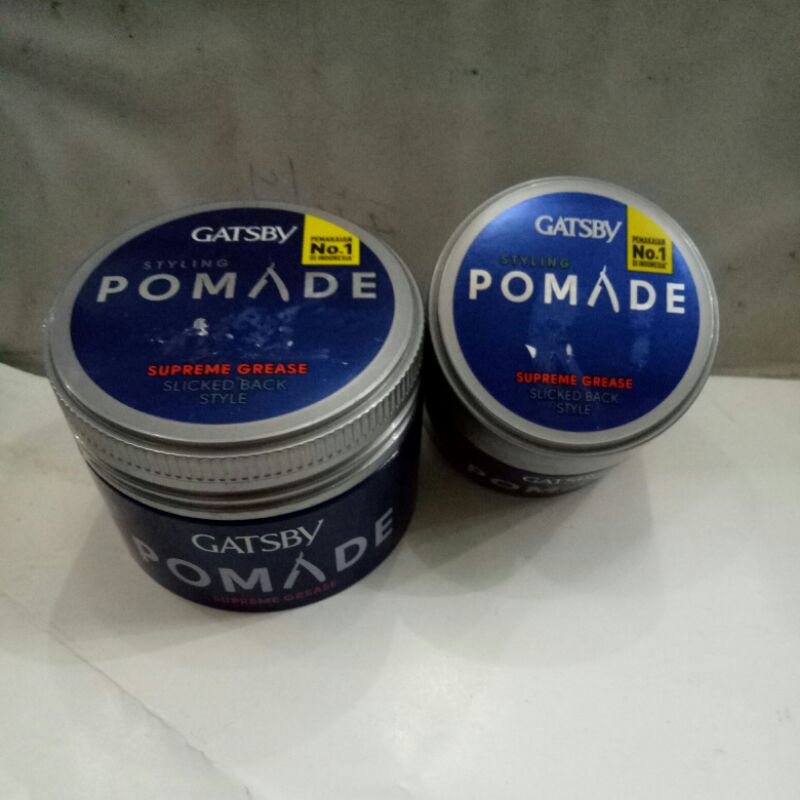 gatsby Styling Pomade supreme grease biru /abu 80gr