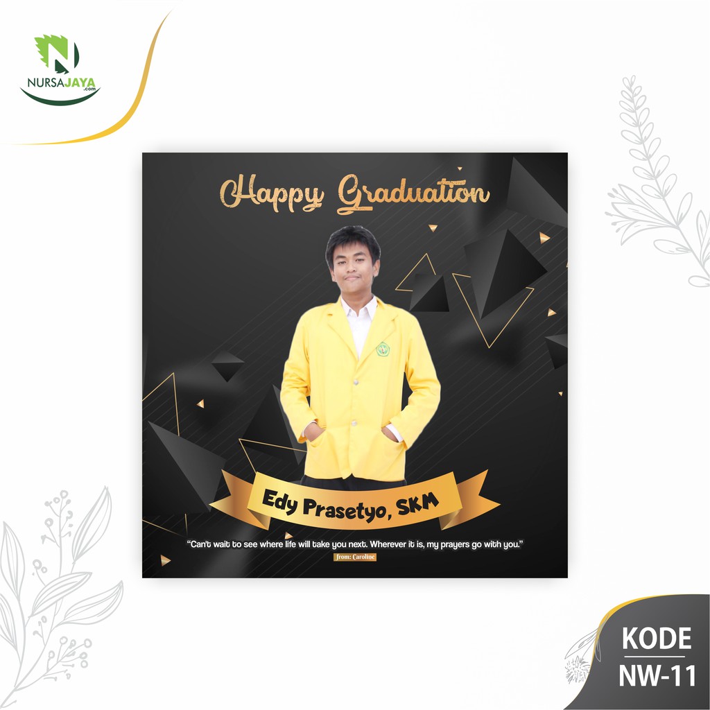 Hadiah Kado Wisuda Graduation Wedding Pernikahan  Ulang Tahun Birthday  Custom foto Murah - NW