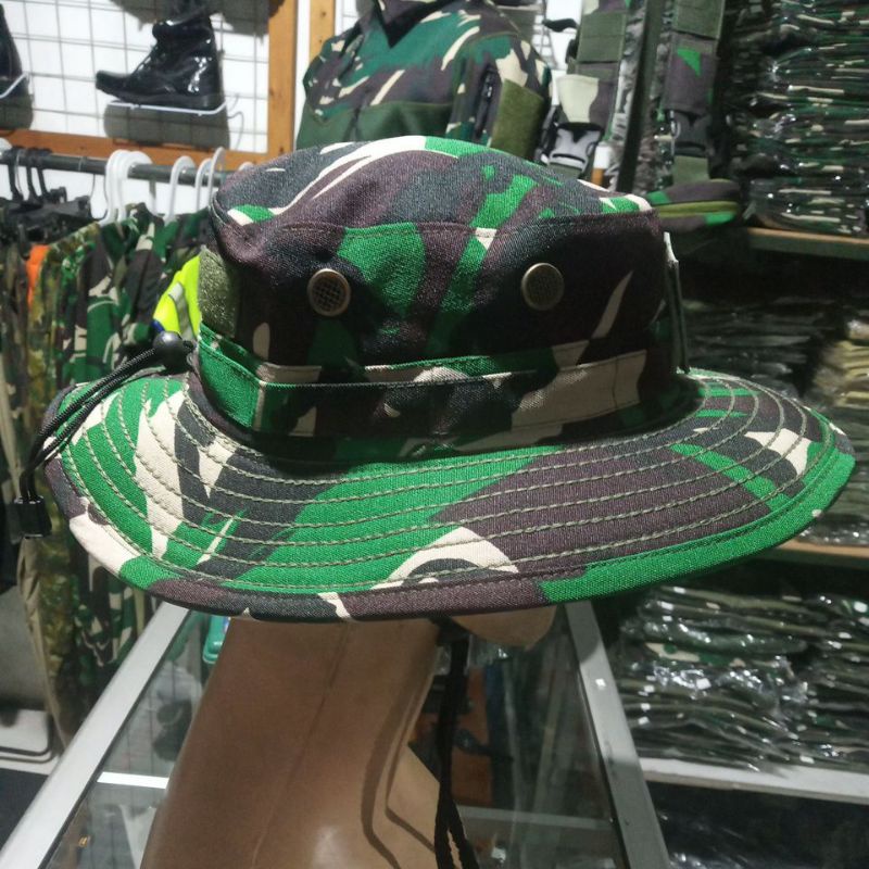 TOPI RIMBA TNI/TOPI RIMBA LORENG /TOPI RIMBA KAWAT#TNIAD