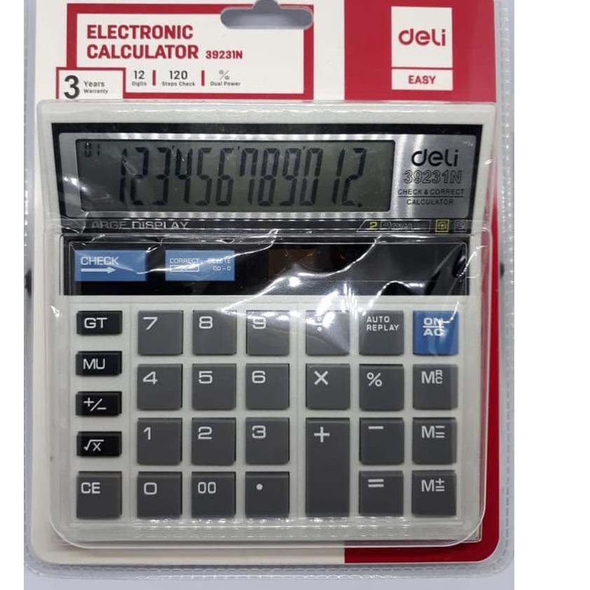 

Miliki - Deli 39231 Calculator Check & Correct DeskKalkulator Meja Office 512 .,