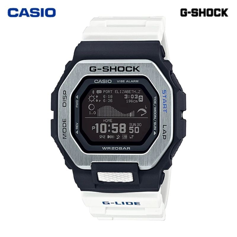 JAM TANGAN PRIA CASIO G-SHOCK GBX-100-7 ORIGINAL - GSHOCK GBX100 PUTIH BLUETOOTH