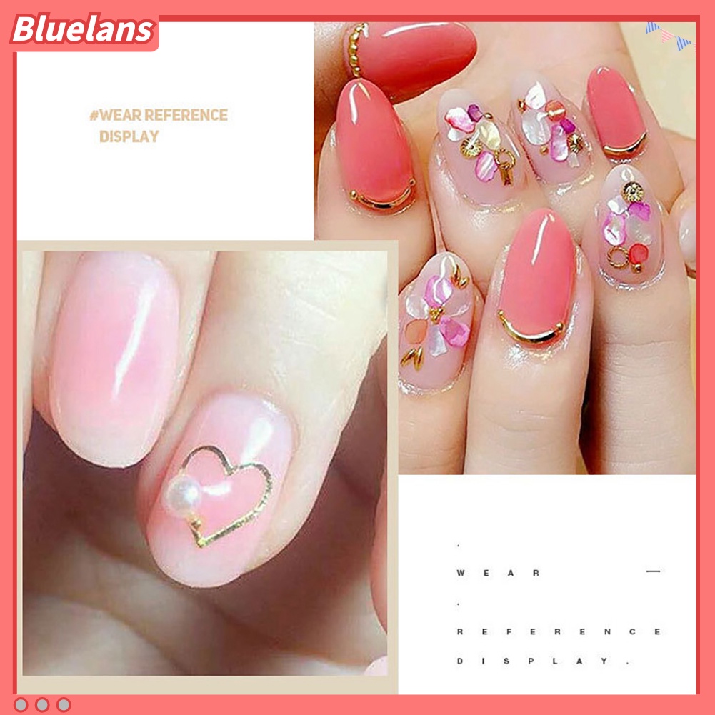 Bluelans Frame Metal Bentuk Geometri Hollow Untuk Dekorasi Nail Art DIY