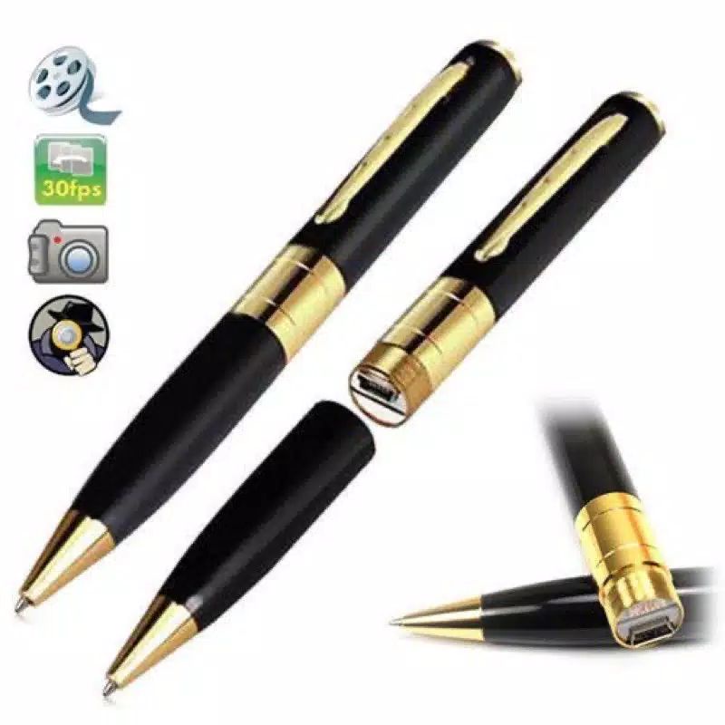 CAMERA PULPEN CCTV + BOX KAMERA PENGINTAI TERSEMBUNYI FULL HD HIDDEN CAM BPR 6 SPY MODEL PULPEN HD-1