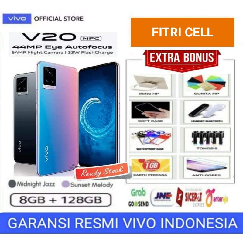 VIVO V20 RAM 8/128 GB GARANSI RESMI VIVO INDONESIA