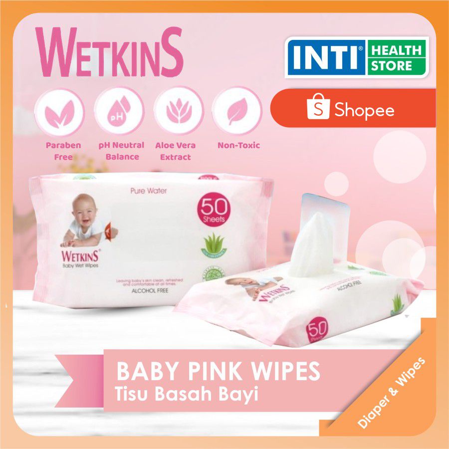 WETKINS | Tisu Basah Bayi 50's