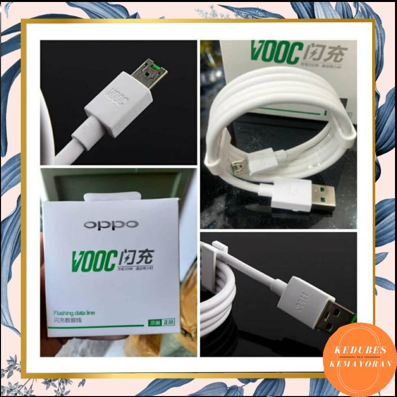 Kabel Data OPPO VOOC ORIGINAL 100% Micro USB 1meter