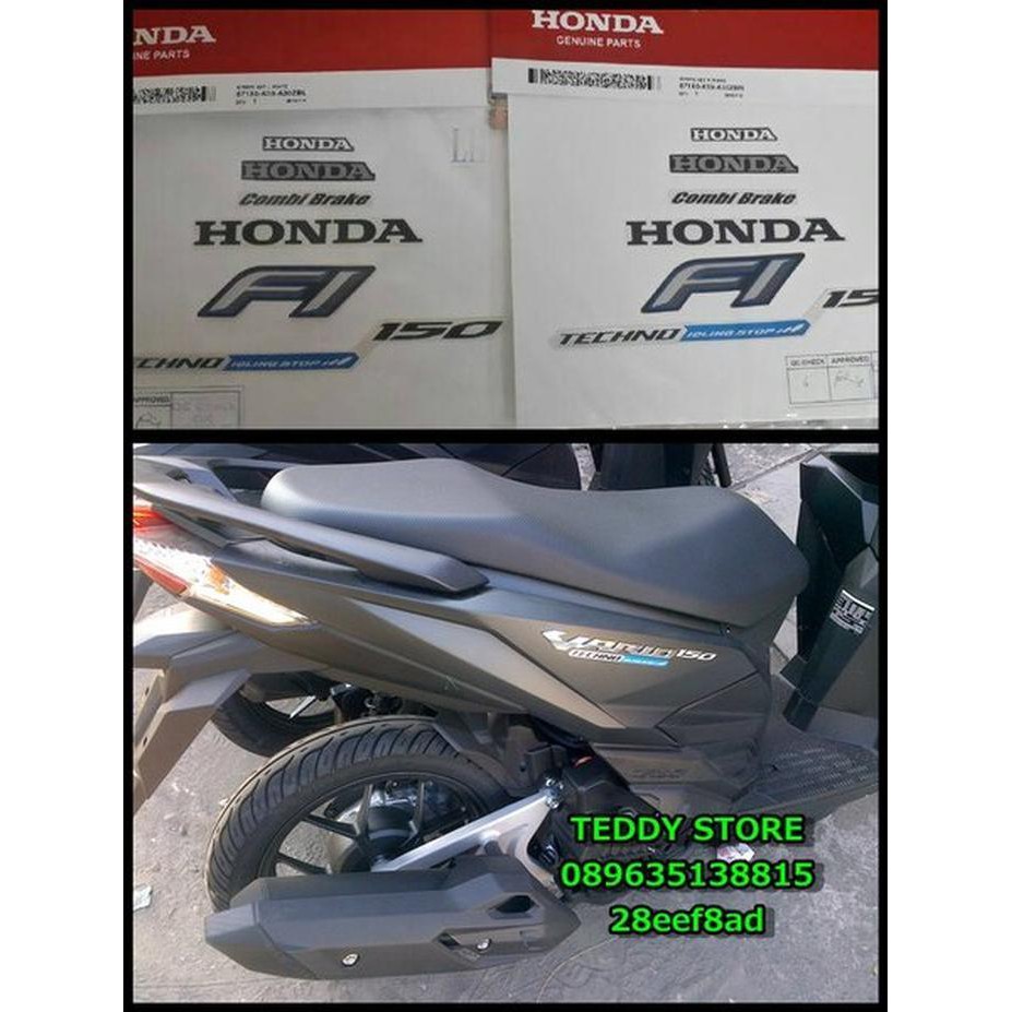Unik Sticker Original Honda Vario 150 Idling Stop FI Stiker Original AHM  Limited