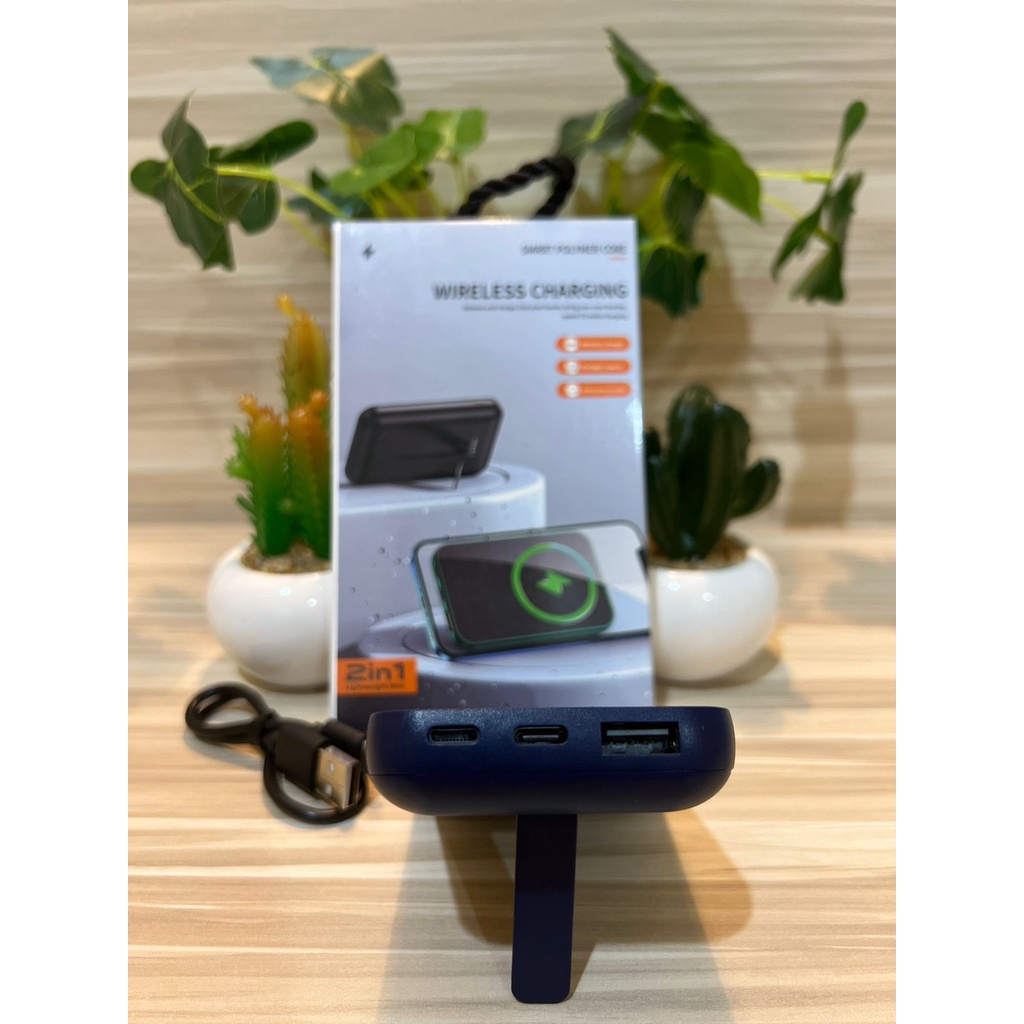 V8 Powerbank Wireless Magsafe Battery Pack Magnet Bisa Nempel 5000mAh